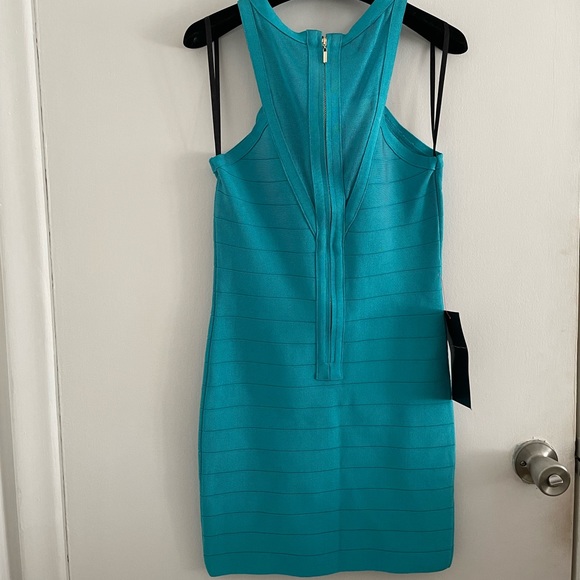 Bebe Turquoise Bandage Dress - Picture 11 of 13
